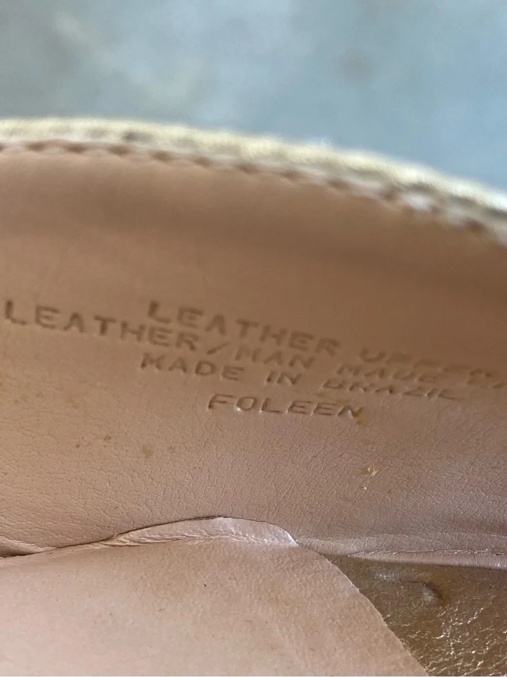 Gold Leather Wedge Heel Espadrille Peep Toe Shoes Size 9.5